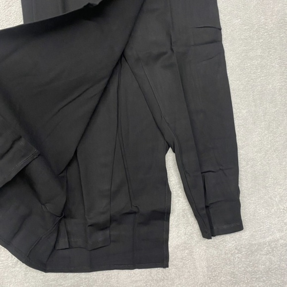 Betabrand Sassiest Pants Womens Medium Black Faux Wrap Skirt Cropped Stretch - Picture 6 of 8